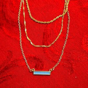 NWT Bijoux Bar Gold Tone 20 Inch Cable Multi-Strand Necklaces